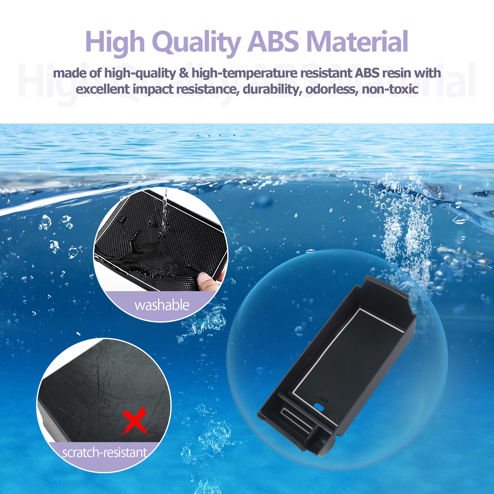 Organizer Bracciolo Mercedes Classe A/B/GLA/CLA/GLB - Con Tappetino Antiscivolo - Foto 8