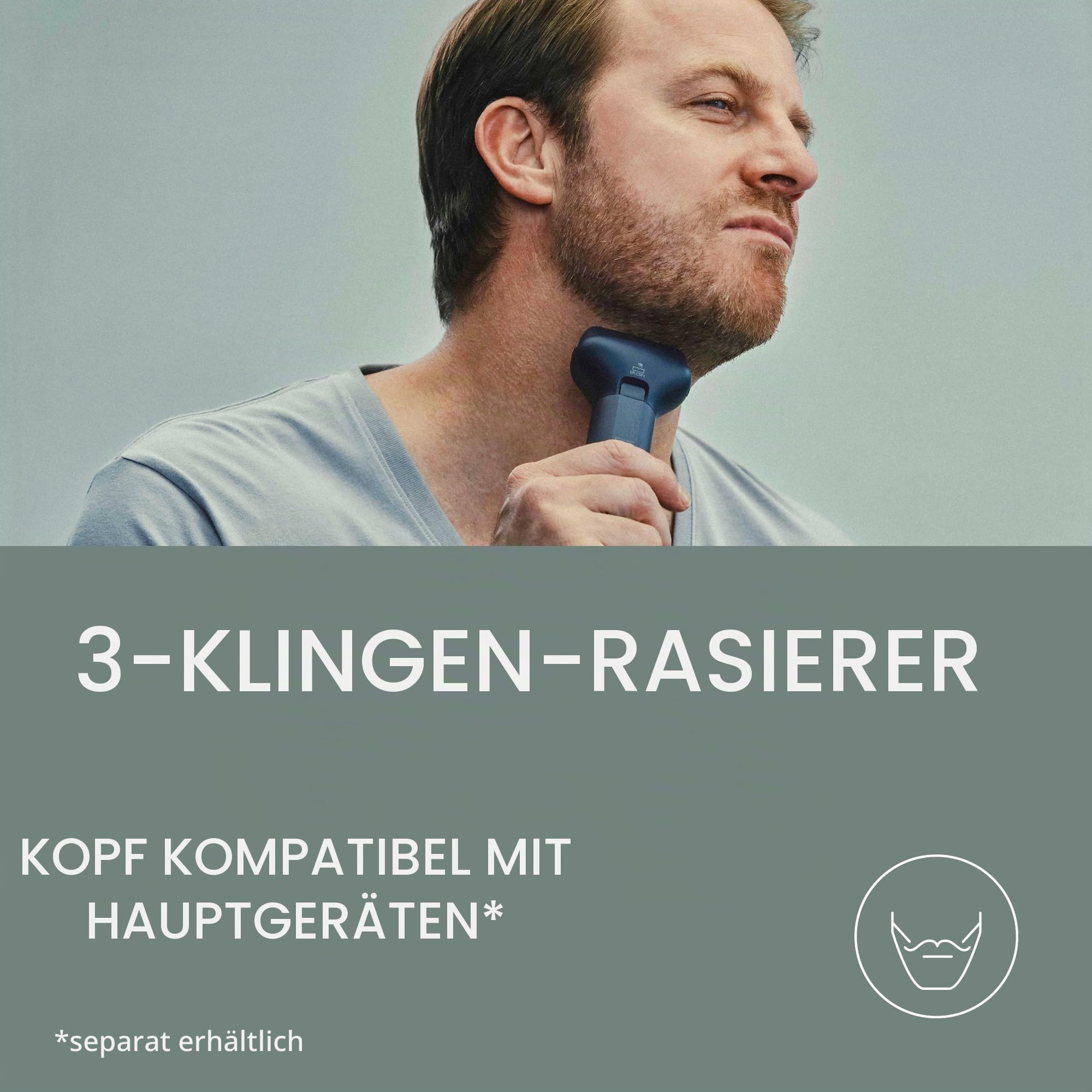 Panasonic MULTISHAPE modulares Körperpflege-System ER-CSF1, 3-Klingen-Scherkopf für Männer mit wiederaufladbarem Ni-MH-Akku