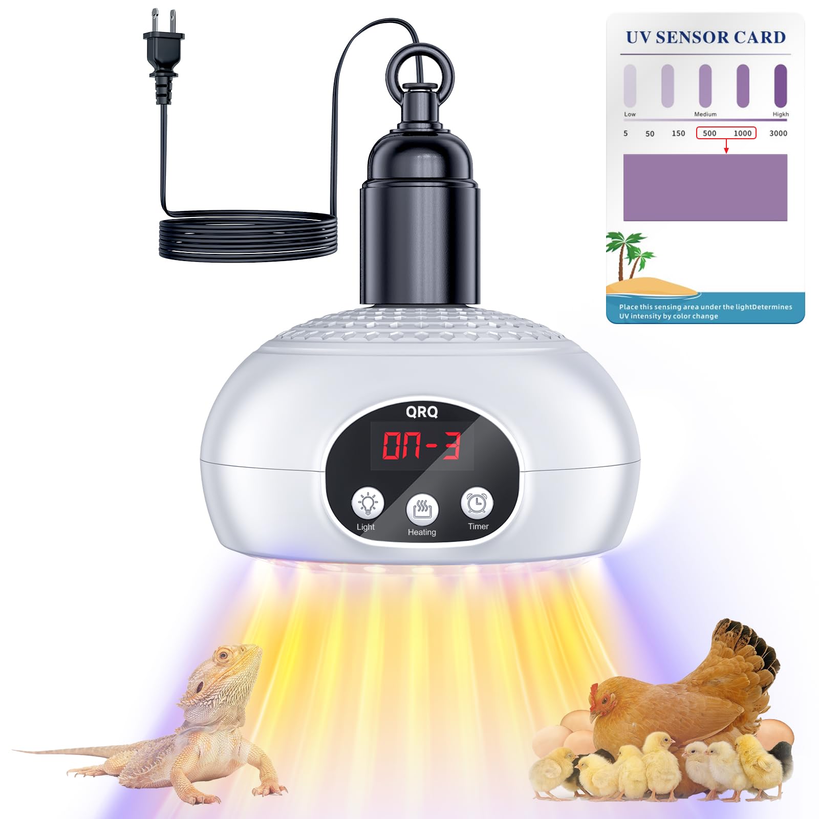 Amazon.com: QRQ Chicken Coop Heater, 200W-350W-500W Reptile Heat