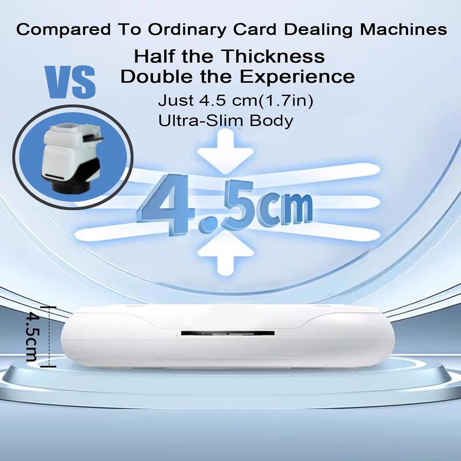 Shuffler automatico di carte e distributore di carte per 1-4 mazzi, supporta 1-8 giocatori, design a basso rumore per giochi di poker e blackjack