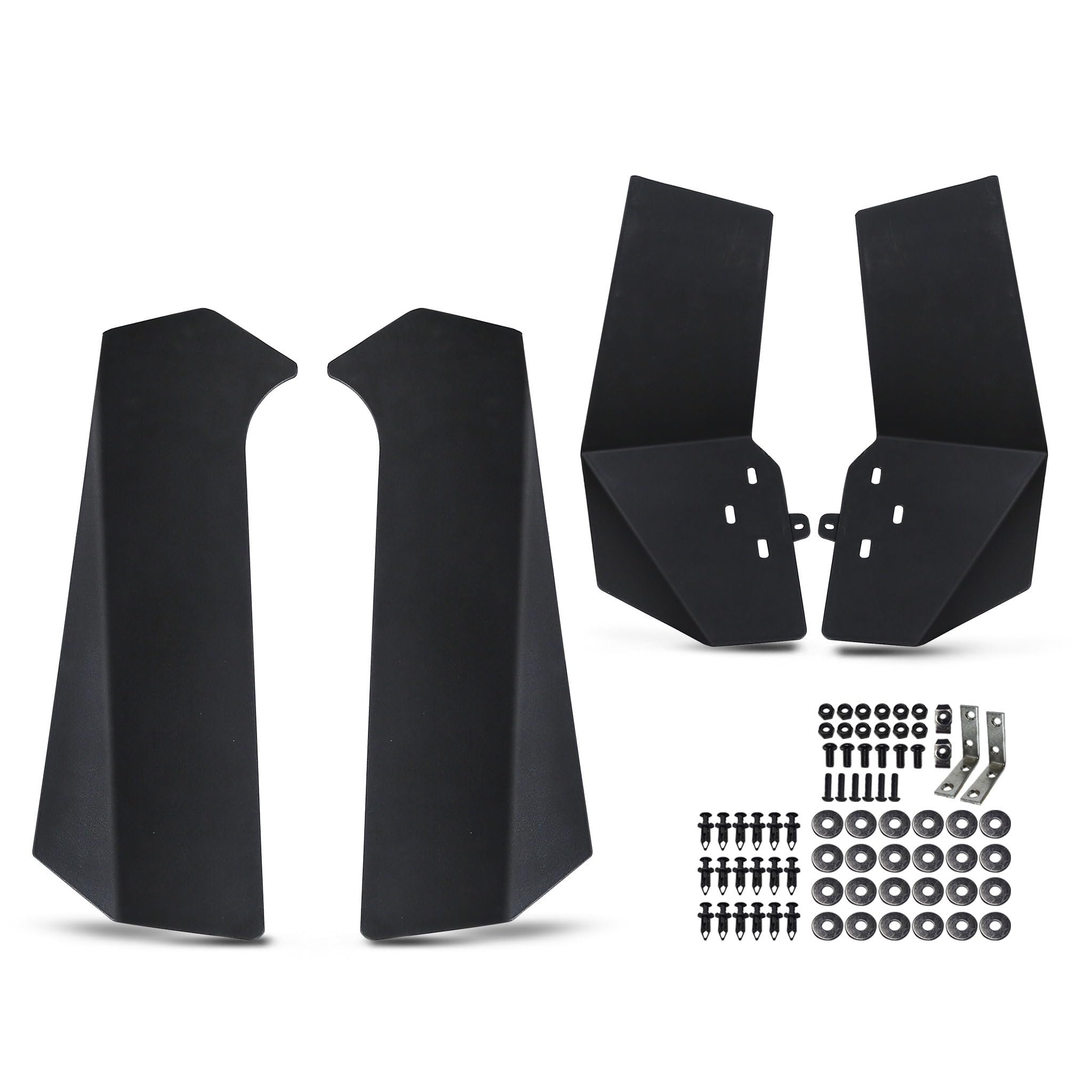 Photo 1 of **RECOMENDED FOR PARTS / MISSING ASSEMBLY PIECES*** A-Premium Mud Flaps Compatible with Polaris RZR XP 1000, RZR XP 4 1000, RZR XP Turbo, RZR XP 4 Turbo, UTV, No Drilling Required Mud Guards with Hardware Accessories, Set of 4 Front and Rear