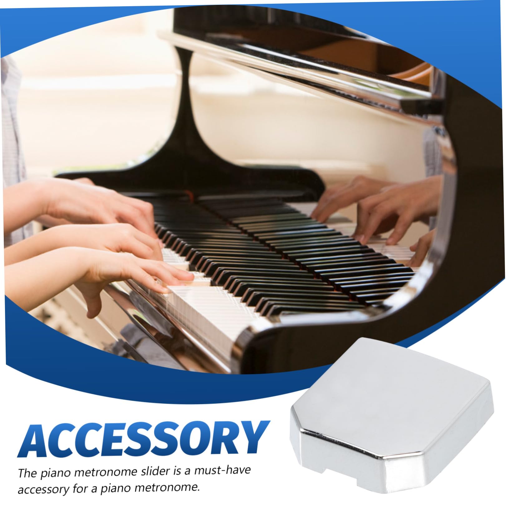 VICASKY 4piezas Piano Metronome Slider Accesorio Deslizante Para Instrumentos Musicales Fácil Instalación y Duradero Para Piano y Violín