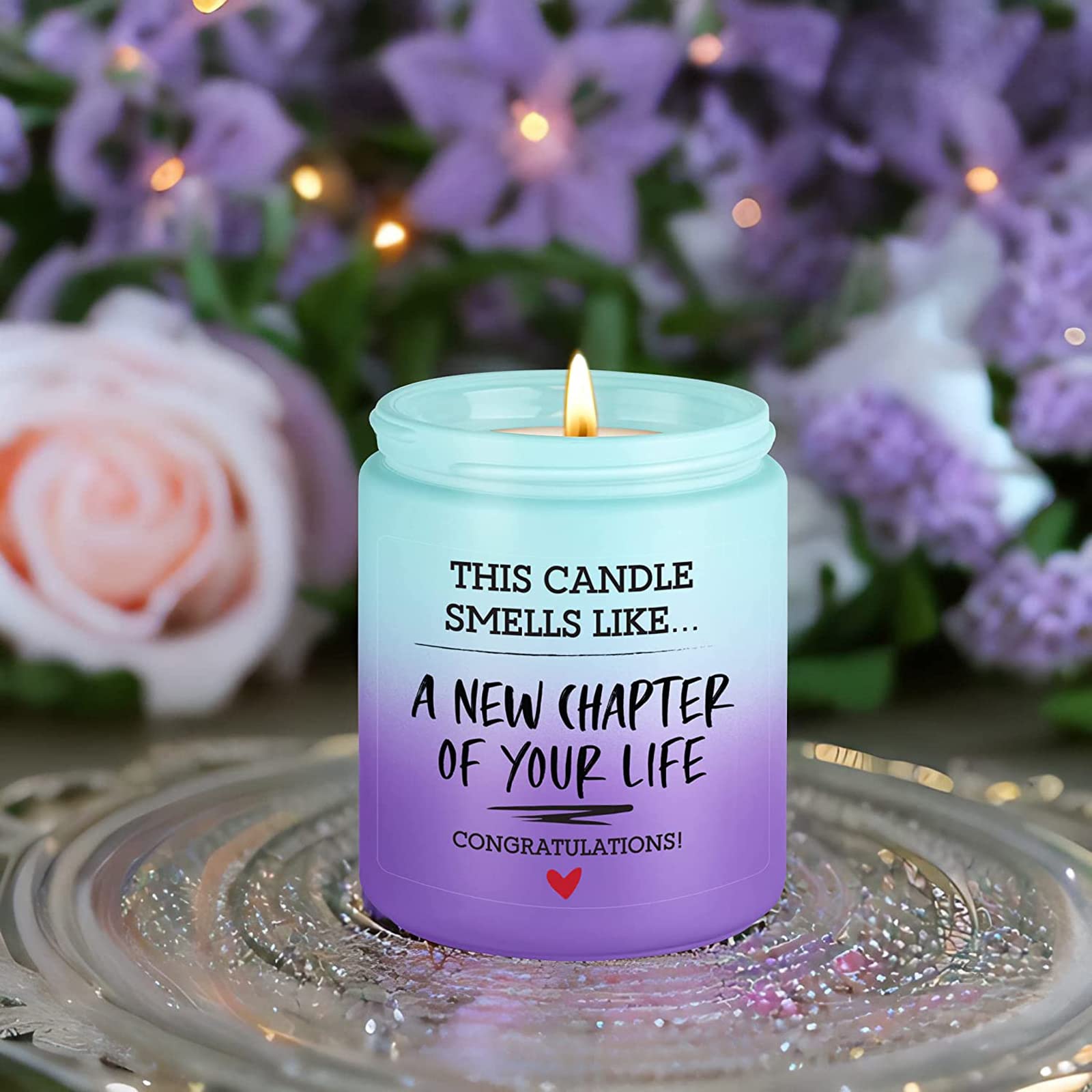 Fairy's Gift New Chapter Candle, Congratulations Gifts for Women Men, Coworker Friend, Leaving Job, New Beginnings Gifts for Women Men, Breakup, Divorce, Retired, Moving Away Congrats Presents Ideas
