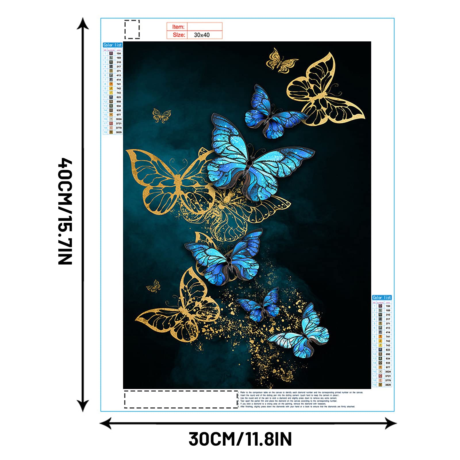 MXJSUA Diamond Painting Pendente, Kit Per Pittura Con Diamanti