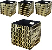 Vista 8 de Posprica Contenedores de almacenamiento, cubos de almacenamiento, 13 × 13 cajones de tela, cestas organizadoras, contenedores