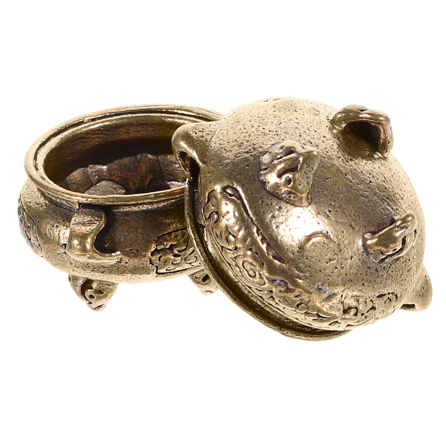 Ciieeo2pcs Incense Burner Craftmanship Censer Aromatherapy Burner Tiny Fragrance Censer Fasolahome Incense Holder Censer Decor Metal Incent Censer Metal Decor Brass Incense Rack Vintage