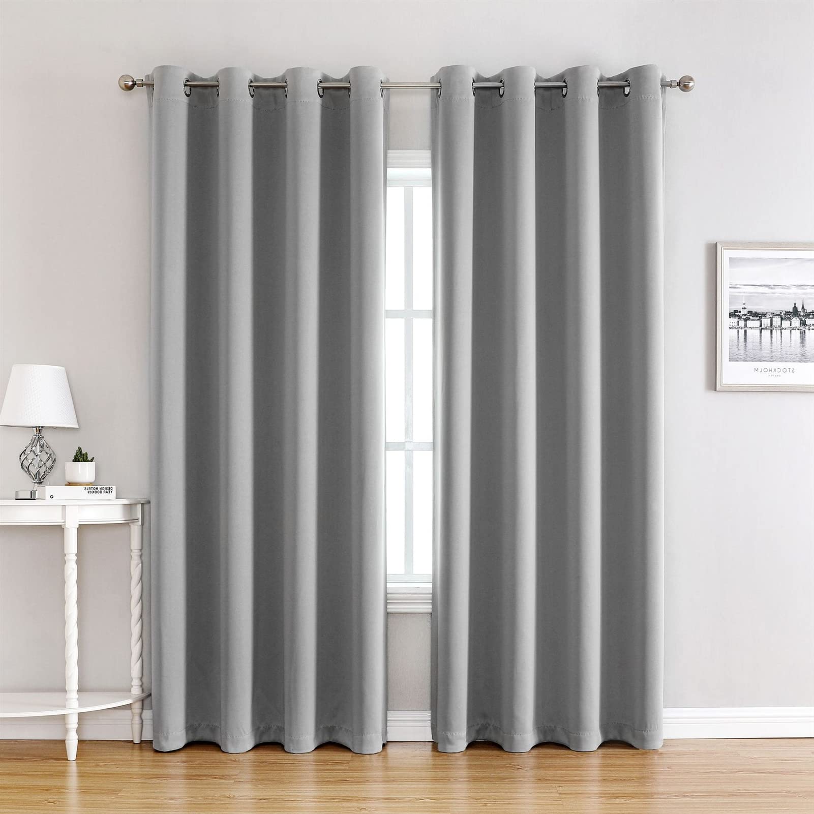 Rideaux occultants opaques et isolants pour fenêtres de chambre