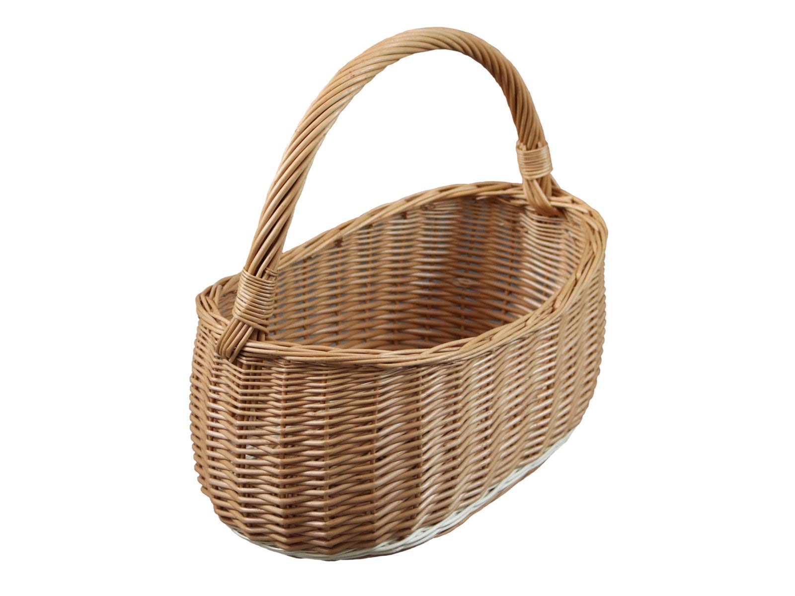 Weidenkorb, Einkaufskorb, Obst- oder Gemüsekorb, Pilzkorb, Picknickkorb 40 x 22 / H 18/40 cm - Image 3