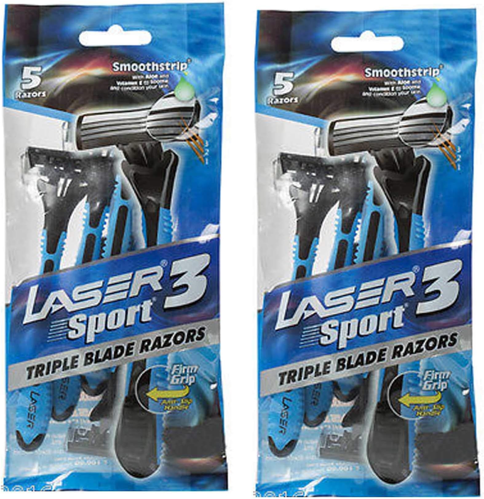 Laser 3 Sport triple blade razors- 5 PCS