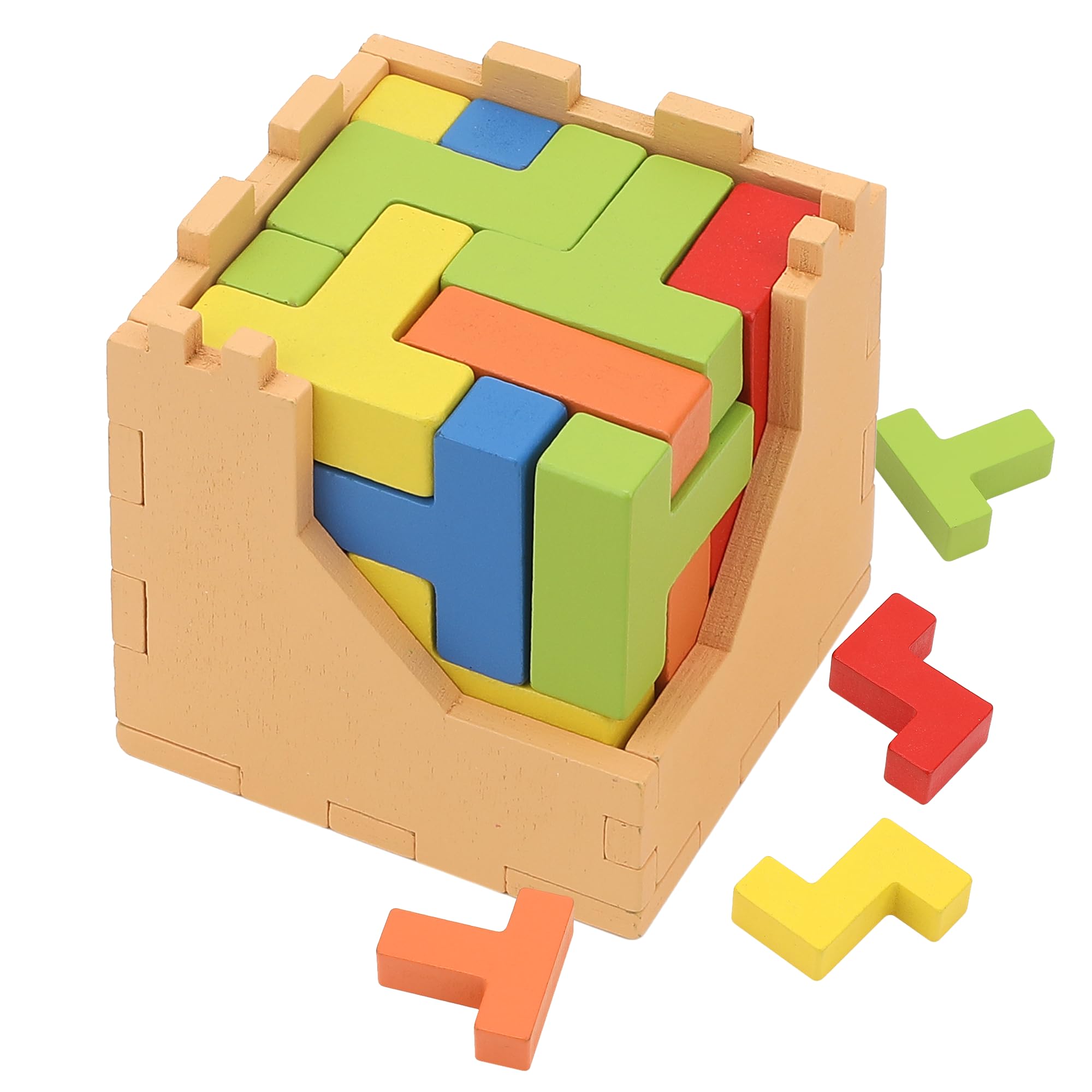 Amazon.com: Sharp Brain Zone 3D Wooden Puzzle Cube (9Z 16T Style