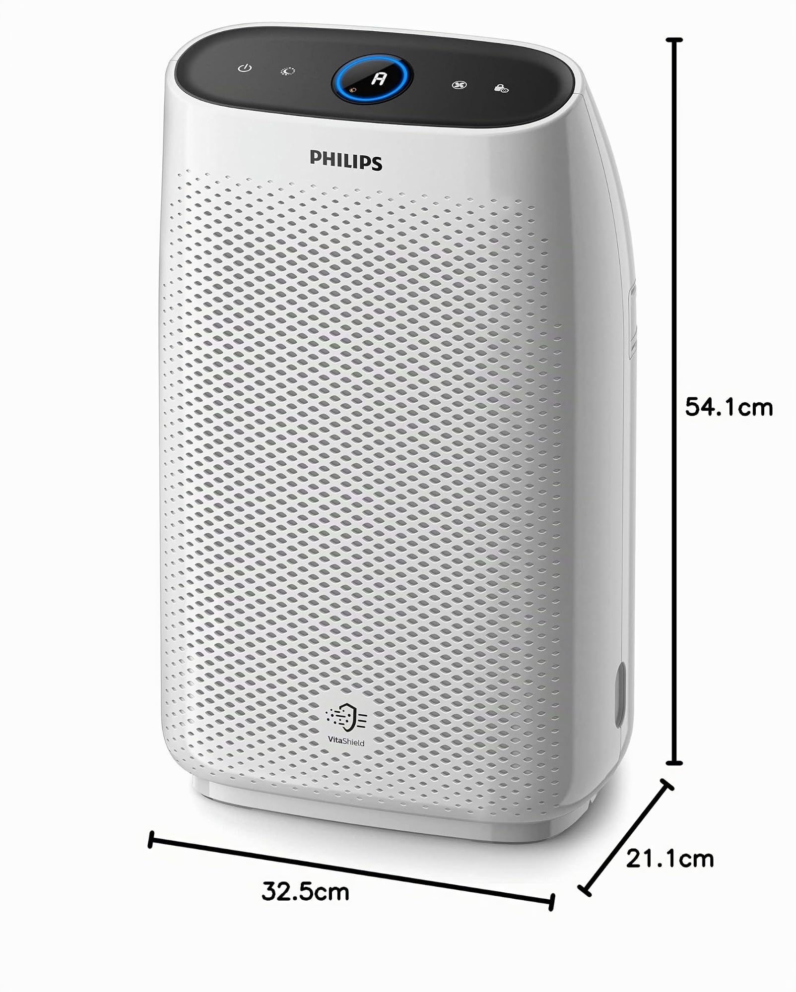 Philips 1000i Series Purificatore d'aria - rimuove germi, polvere e allergeni in ambienti fino a 63m², 5 Velocità, Modalità Sleep (AC1215/10)