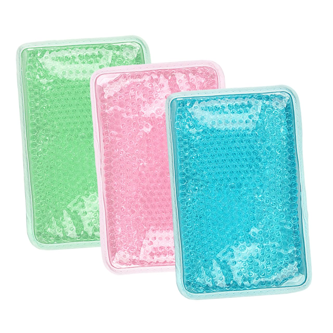 Impacco Caldo Freddo in Gel 3 Pezzi Pvc e Cristallo | Spalle e Testa, Design a Cinghia, Riutilizzabile e Morbido, Uso Adulto Donna