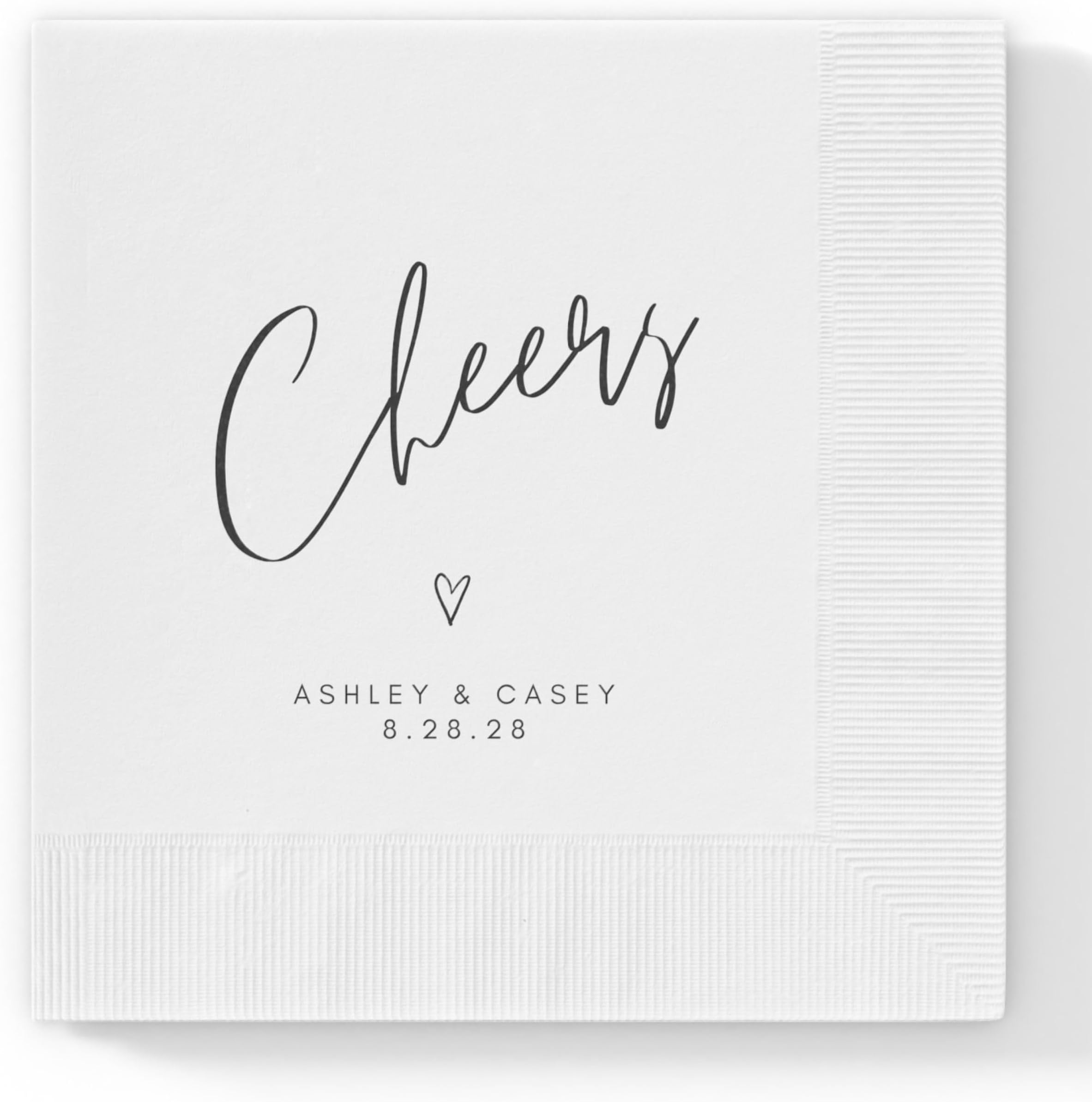 Silver 100 Pcs Wedding Napkins for Reception Mr and Mrs