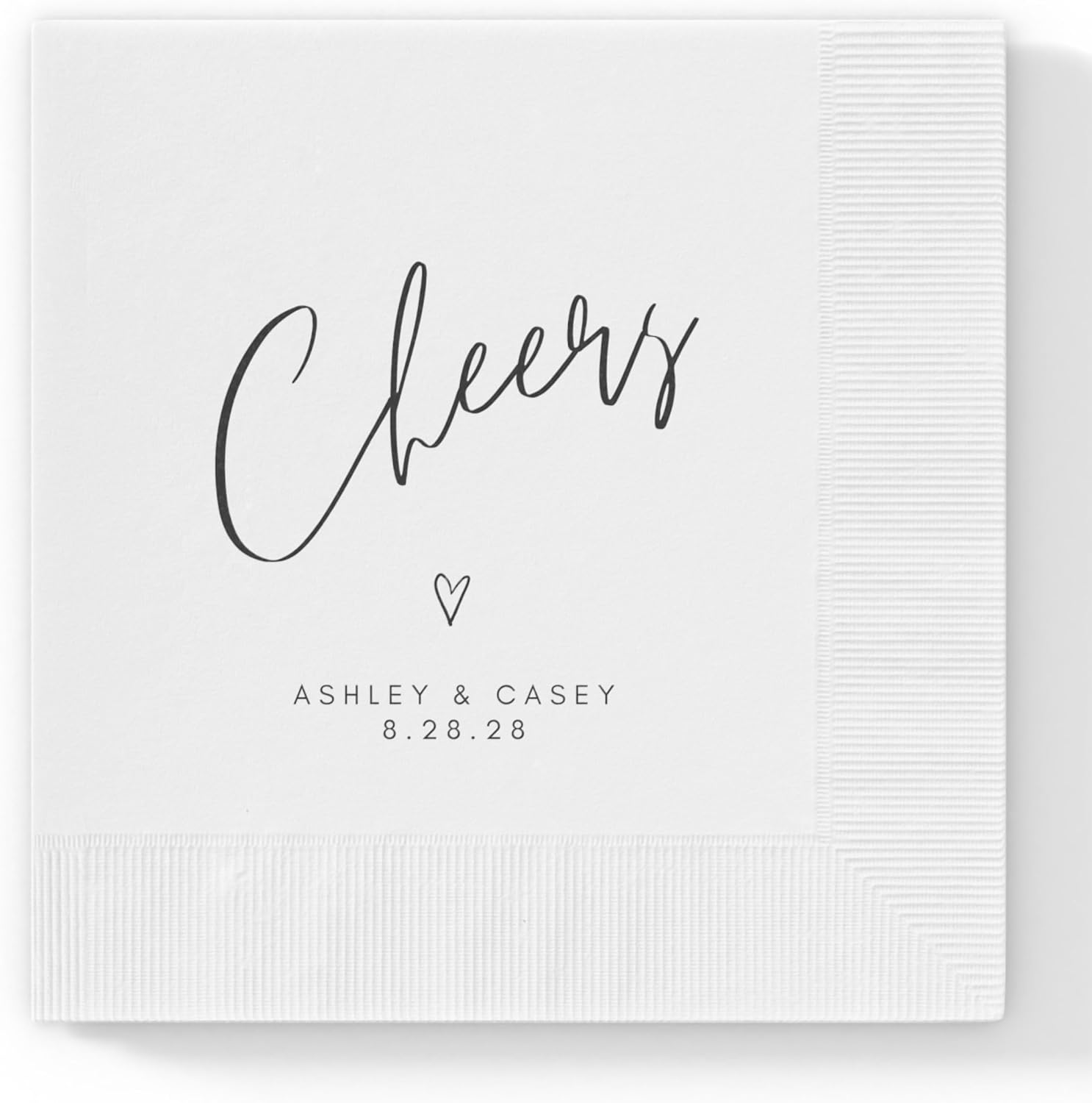 Personalized Wedding Napkins Custom Cocktail Napkins for