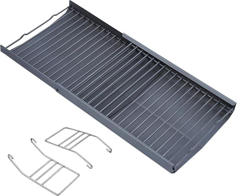 810-0029 Charcoal Ash Pan Replacement Parts for Nexgrill Charcoal Tray Adjustable Ash Catcher 810-0029 29in Barrel Grill Coal Tray 120850001977 Charcoal Basket with Grate Hangers