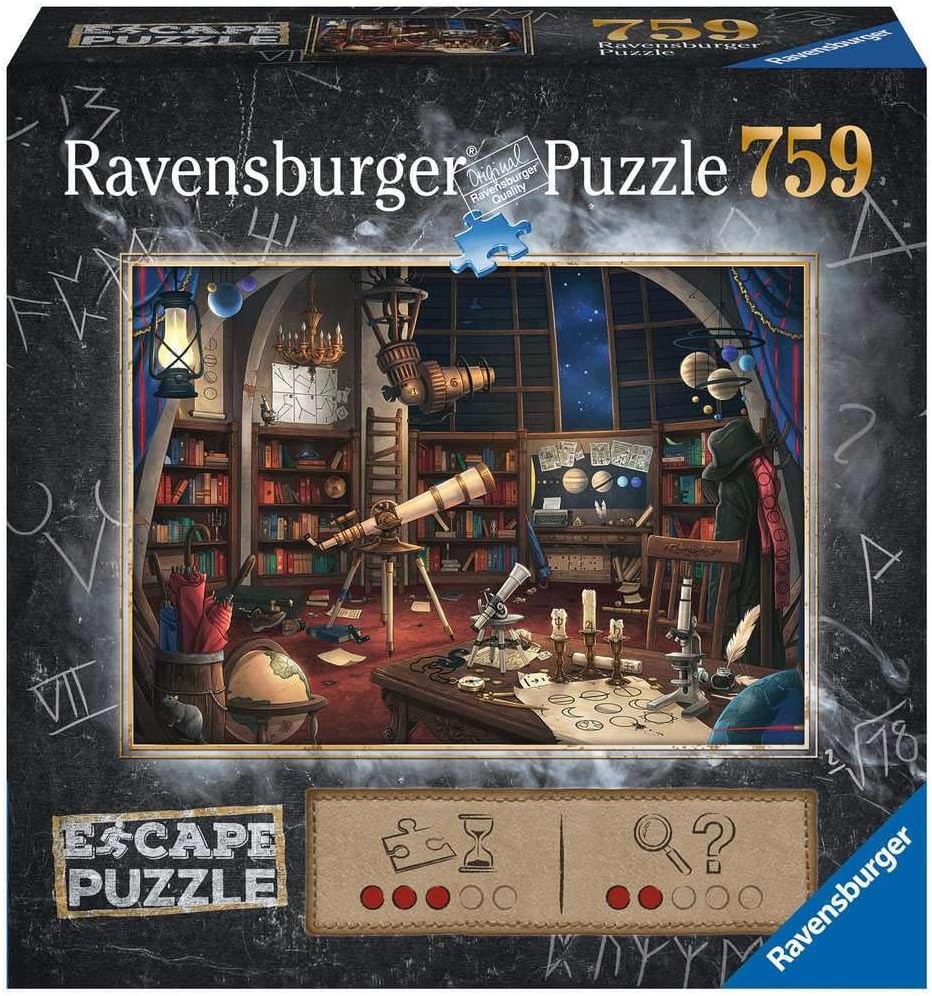 Ravensburger Escape Puzzle - Space Observatory 759 Piece Jigsaw | Unique Escape Room Experience | Perfect for Kids and Adults Aged 12 and Up | FSC Certified Materials | 27'' x 20'' Size