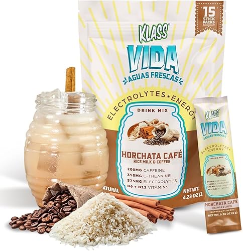 Miniatura 8 de Hydration + Energy - Mezcla de bebida de electrolitos – Sabor Hibiscus Agua Fresca | Polvo sin azúcar con cafeína, L-teanina, agua de coco y