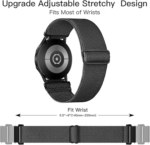 Miniatura 4 de Chinber Paquete de 6 correas compatibles con Samsung Galaxy Watch 4 5 6 de 1.575 pulgadas, 1.732 pulgadas, Galaxy Watch 4 y 6 Classic Band, Galaxy