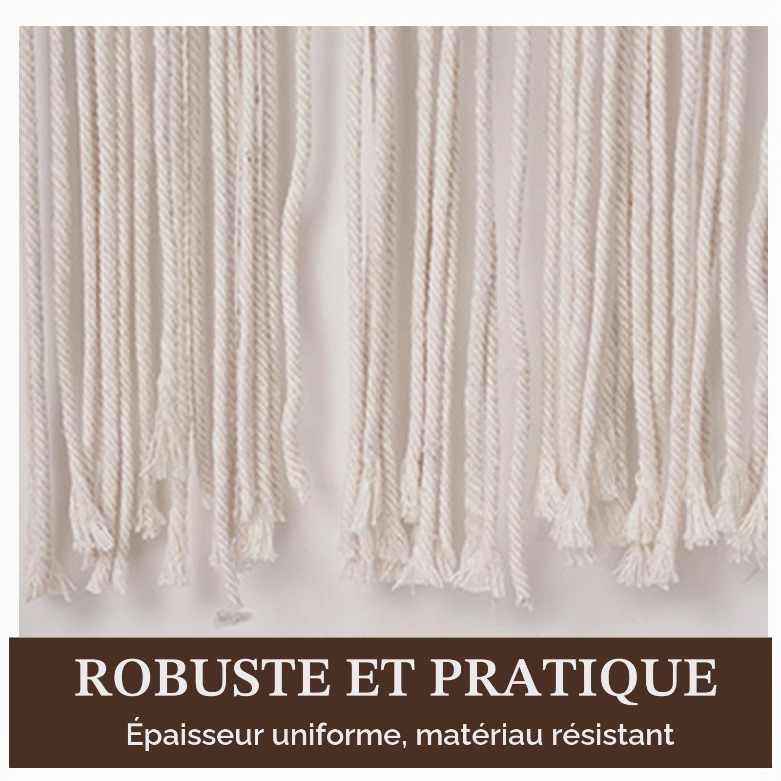 OUGPIU Rideau Bohème en Macramé,80x200cm Tenture Murale Rideau de Porte,Tapisserie de Fenêtre En Coton Tissé à la Main,pour Séparateur de Pièce,Chambre Salon,Fond de Mariage,Décoration D'intérieur