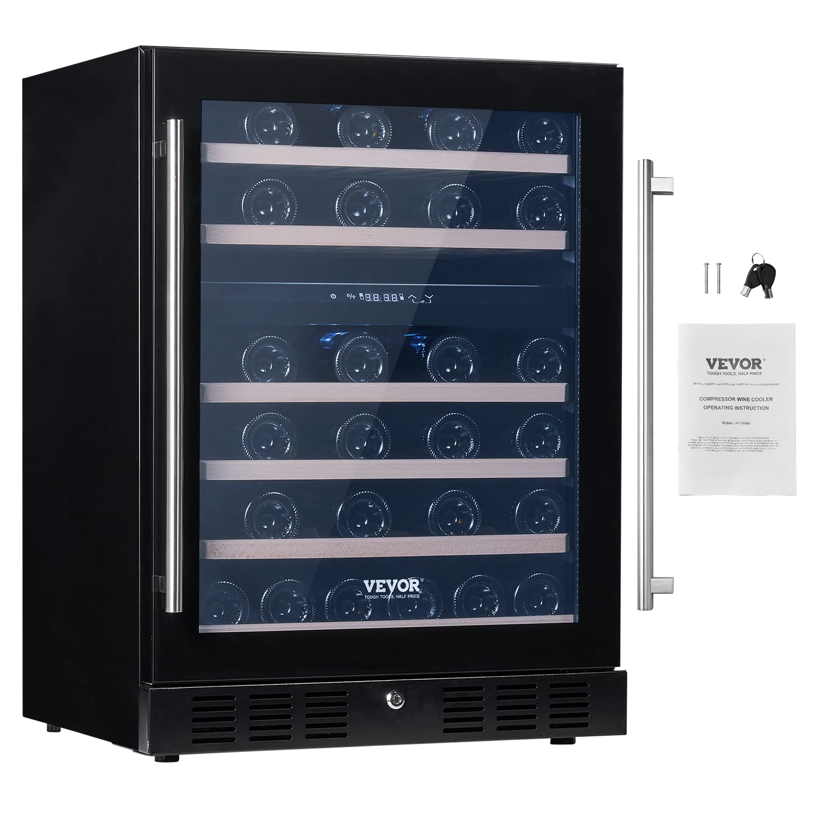 VEVOR JC-150WD Beverage Cooler Black