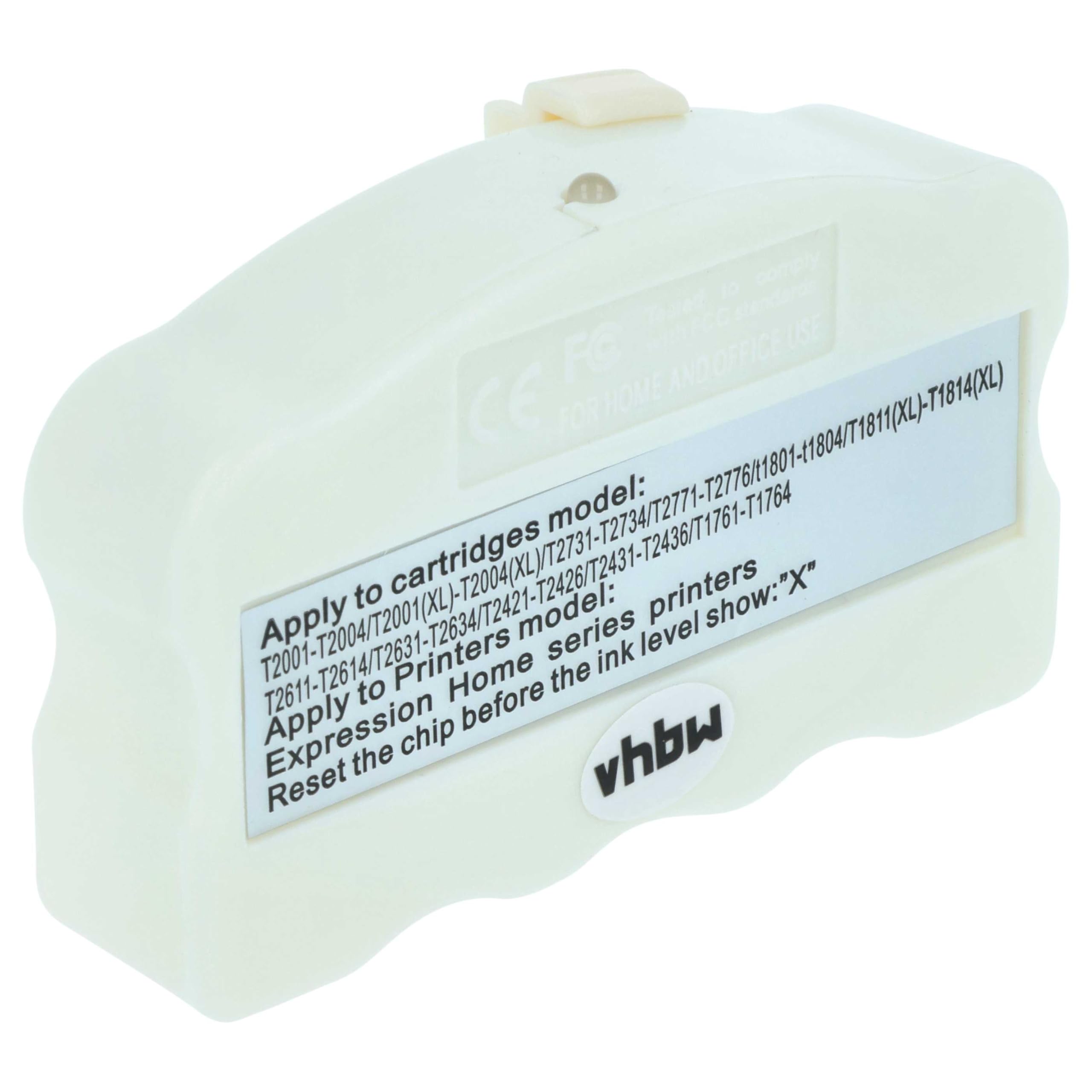 vhbw chip resetter compatibile con Epson Workforce WF-2540WF, WF-2760DWF, WF-2750DWF, WF-2660DWF, WF-2630WF stampante, cartucce inchiostro