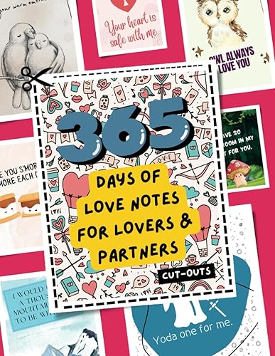 365 Days of Love Notes for Lovers &amp; Partners | Cut Out Love Notes for Couples | 365 Days of Notes | Bridal Shower Gift | Love Notes for Lovers ... Couples | Valentine’s Day Gift | Full Color