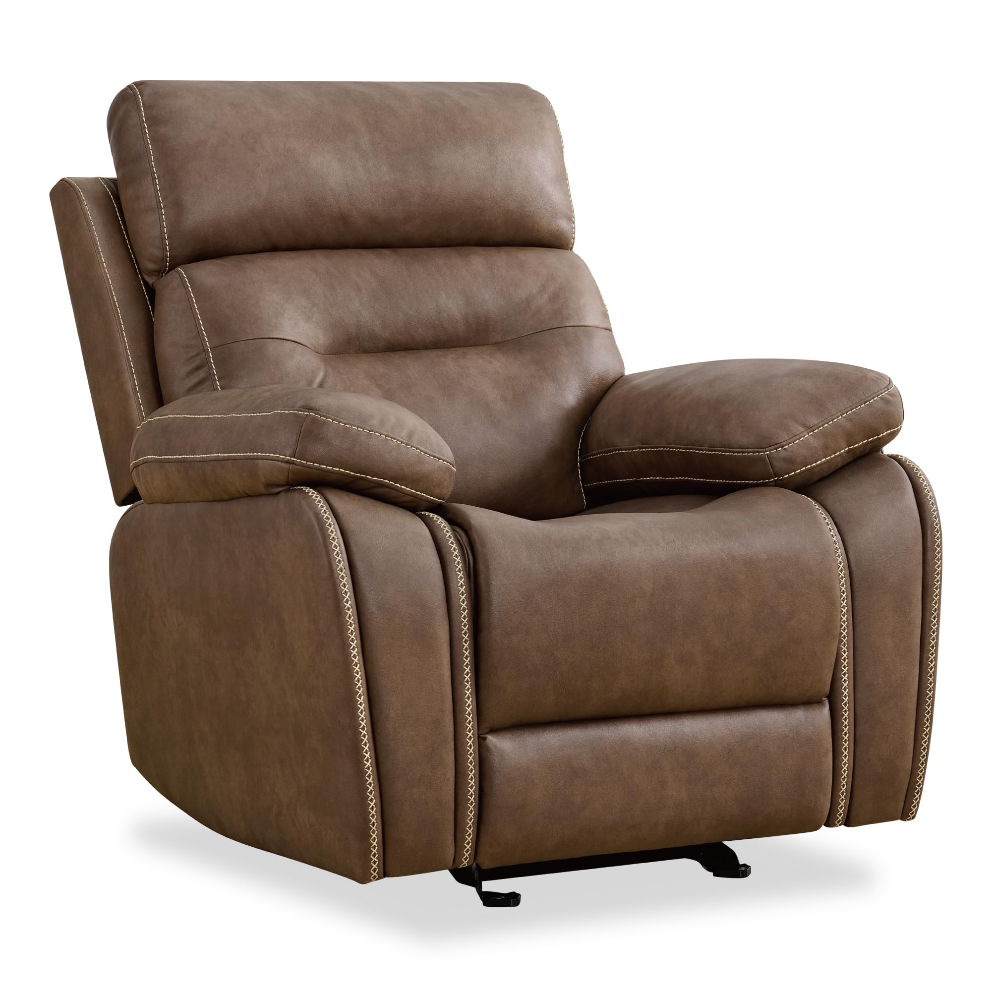 Photo 1 of KISLOT Leather Recliner Chair Manual Sofa Rocker for Adults with Overstuffed Arm for Living Room Bedroom Home Theater Seating (factory sealed) multiple box set