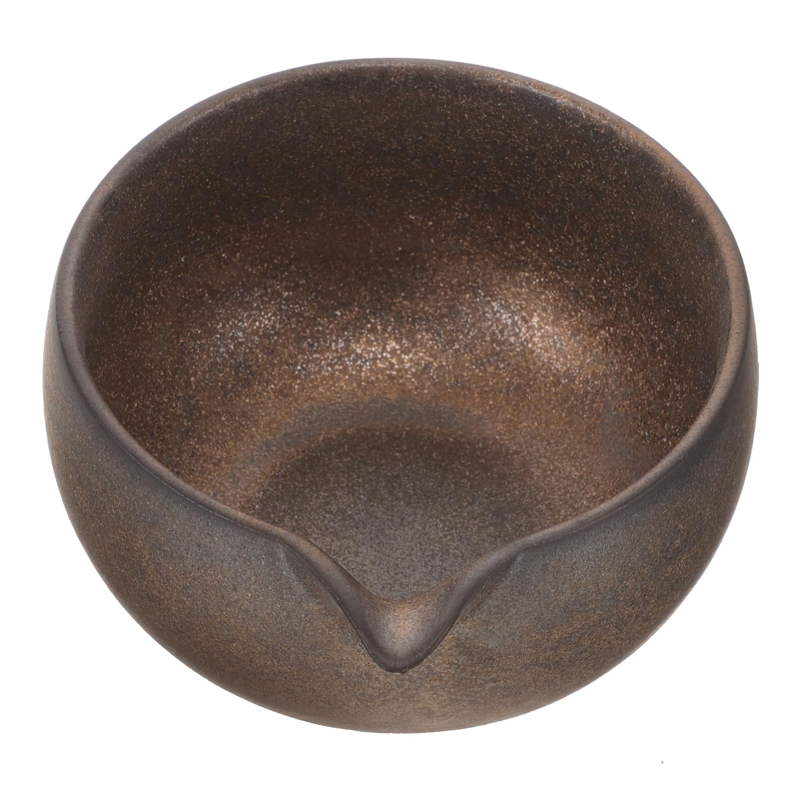 HOLIDYOYO Ceramic Matcha Bowl with Spout Traditional Japanese Tea Ceremony Cup Unique Artistic Design for Easy Pouring for Matcha and Other Teas