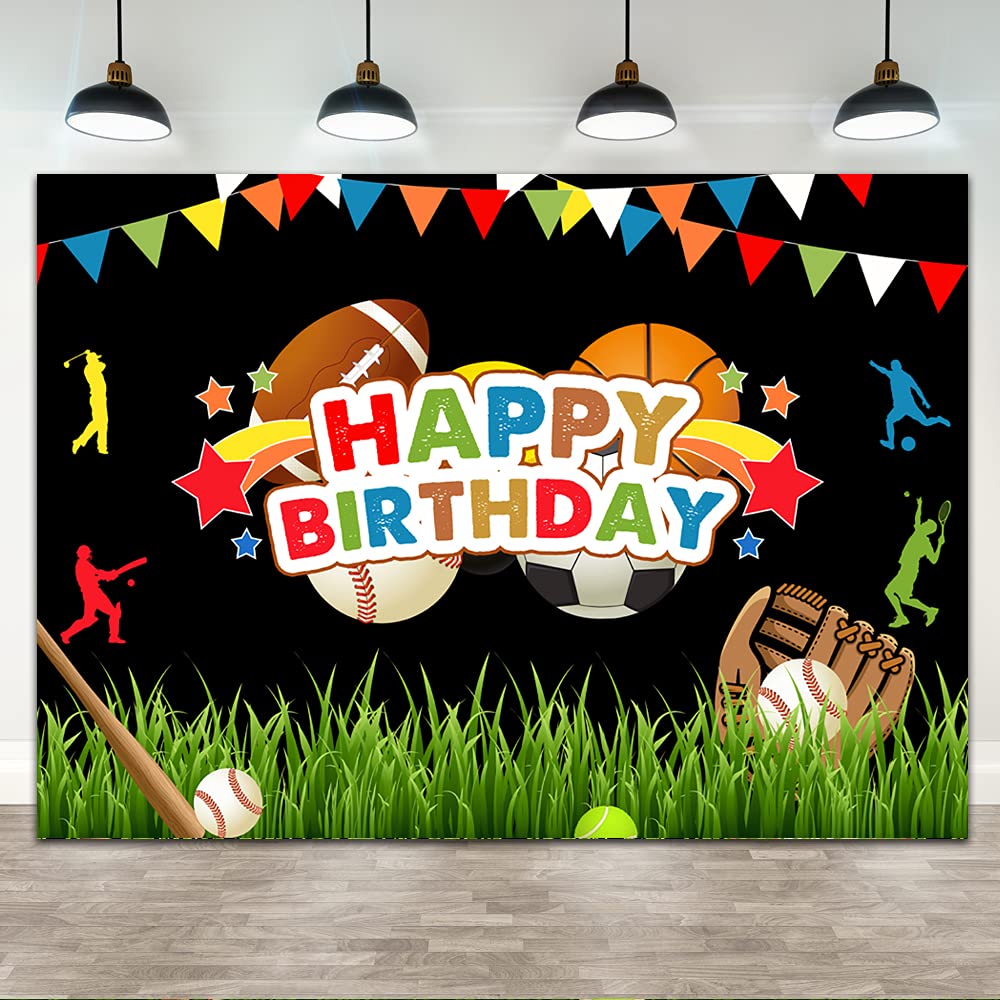 Buy Ticuenicoa 7×5ft Boy Sports Happy Birthday Photography Backdrop