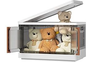 HAIXIN Closet Organizer: Space-Saving, Stackable Storage with Doors