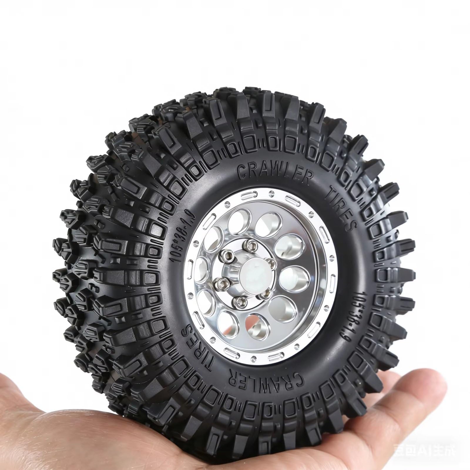 RC Pneumatici Ruote Per Traxxas Per TRX4 Per Axial Per SCX10 II III Per Redcat Gen8 Gen7 1/10 1.9 Ruote Pneumatici Beadlock 108mm 12mm Hex Crawler Aggiornamenti