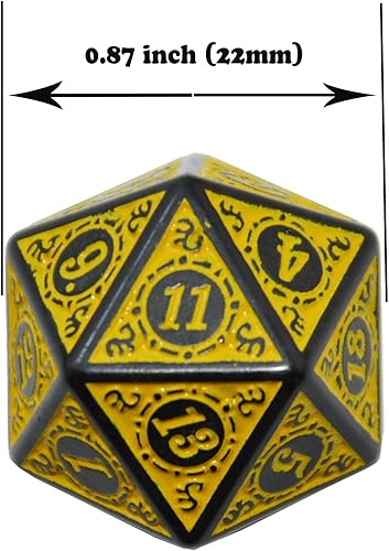 Vista 20 de SmartDealsPro Paquete de 10 dados poliédricos D20 de 20 caras para juego de mesa DND RPG MTG (mezcla de colores)