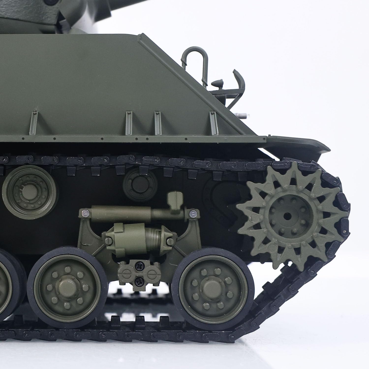 TOUCAN RC HOBBY 1/16 Fernbedienung Tank Sherman M4A3 E8 Fury Edition IR BB Fass Rauche inheit Metall-Fahrgestell Straßen räder 360 Rotation