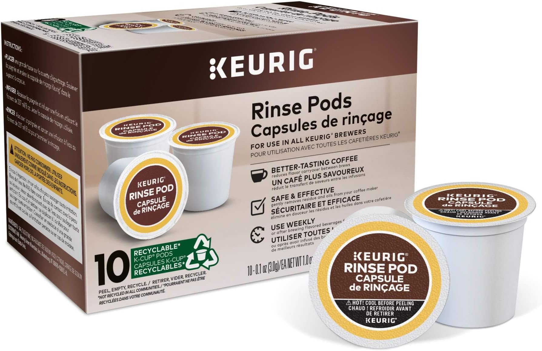 Pods Reduces Flavor Carry Over, Compatible Classic/1.0 & 2.0 K-Cup Coffee Makers