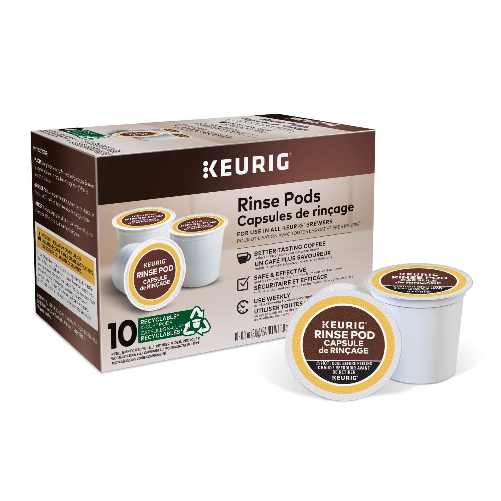 Keurig 　10箱 Keurig Cápsulas reduzem o sabor, compatíveis com cafeteiras