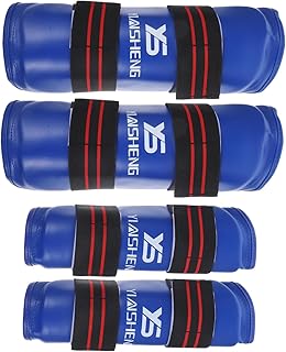 BESPORTBLE Caneleira De Taekwondo Boxe Legging Taekwondo Caneleira Protetor De Boxe Conjunto De Proteção De Tornozelo De Boxe Protetor De Braço Taekwondo