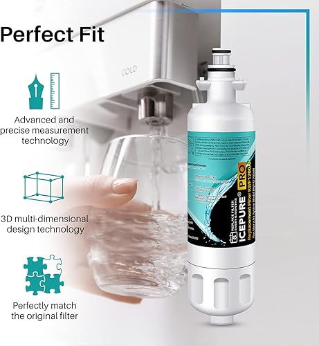 Miniatura 7 de ICEPURE PRO 469690 ADQ36006101 NSF401 & 473 Reemplazo certificado para LG LT700P Kenmore Elite 9690, ADQ36006102, LFXS30766S, LFX28968ST,