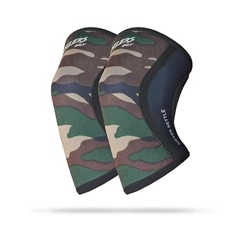 Hustlers Only Knee Sleeves Weightlifting 5mm Neoprene Compression Knee Braces for Instant Joint Pain Relief Knee Support Sleeves for Gym Training, Powerlifting, Squats, Fitness and Workout Camo, XL