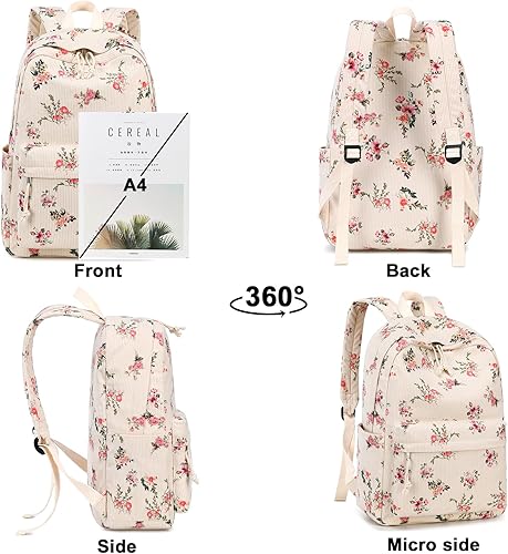 Miniatura 3 de BLUBOON mochila escolar para adolescentes, niñas y niños, con lonchera y estuche para lápices