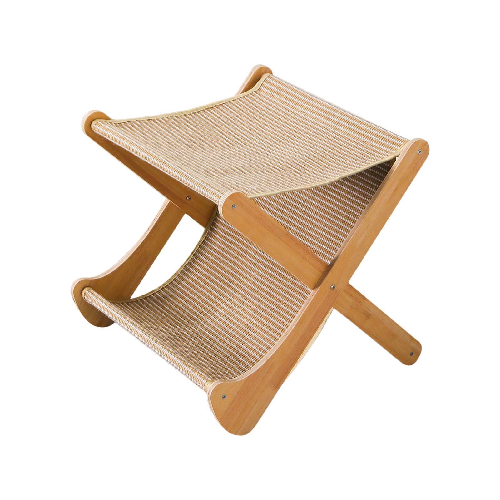 Casa Rascador Gatos Sofá De 2 Capas Plegable Interactivo Multiusos | Juguete rascador para gatos Juego en casa, adiestramiento, ejercicio físico, antiaburrimiento, estimulación mental, familia