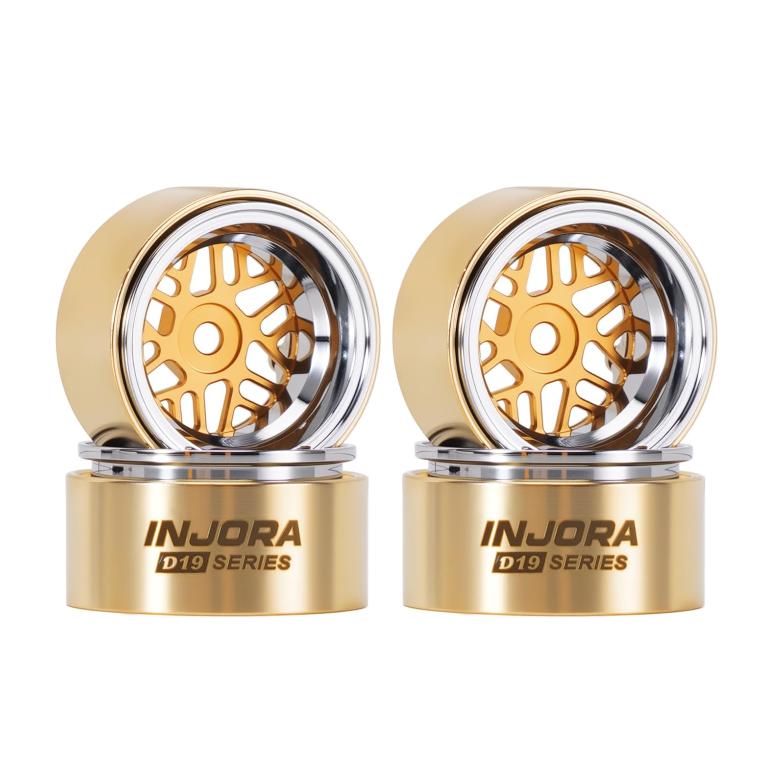 INJORA D19 0.7" Wheels for Axial SCX30 Redcat Ascent-32