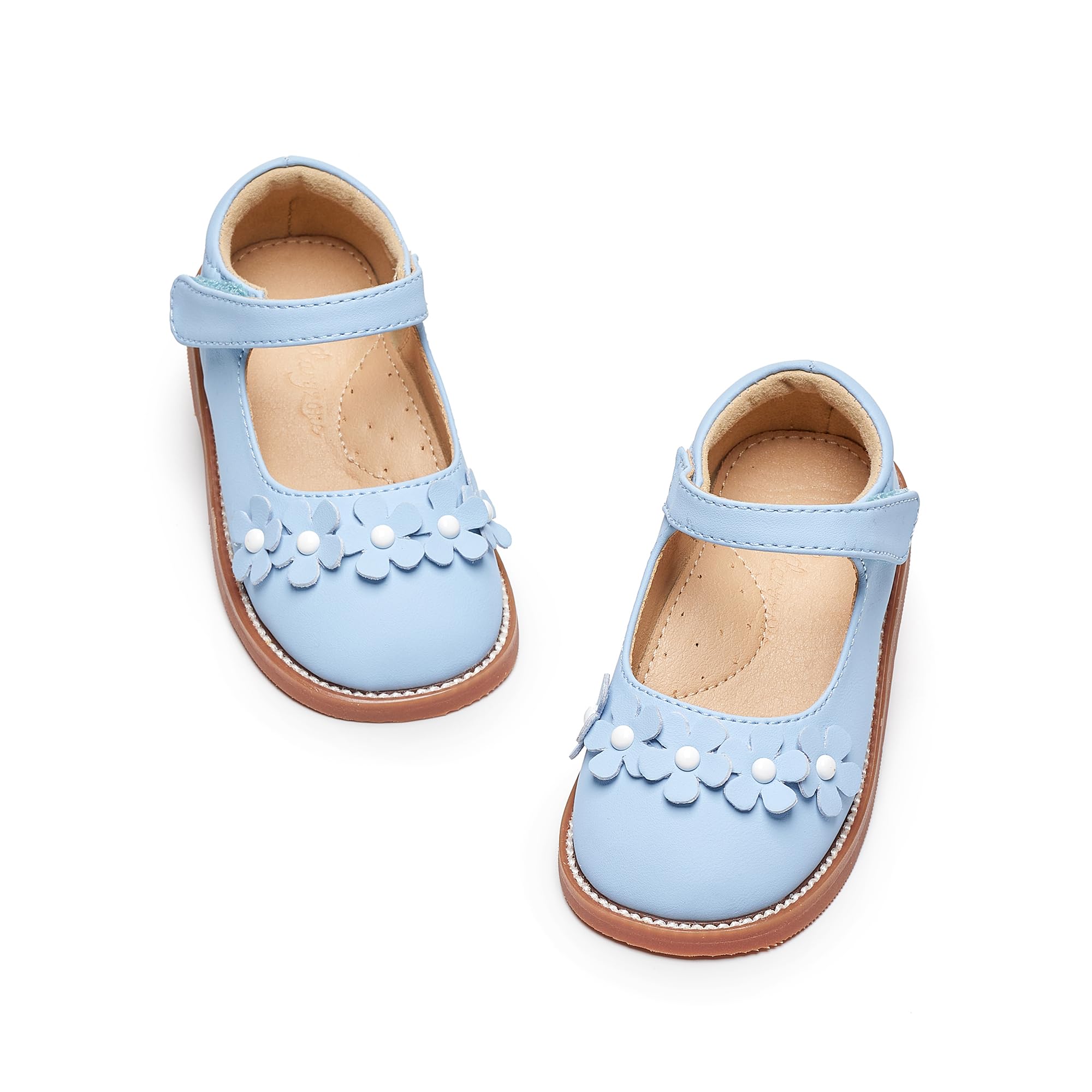 Flaryzone Toddler Girls Mary Jane School Uniform Oxfords Dress Shoes Flats