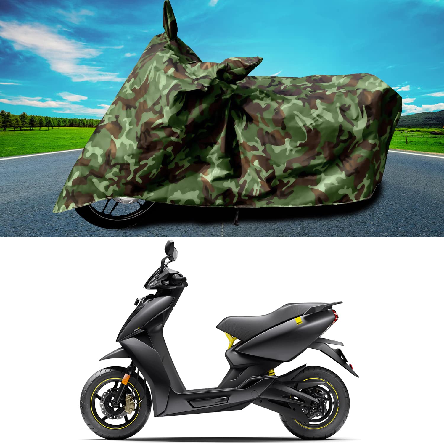 KANUSHI Industries® Water Resistant Scooty Cover for Ather 450X UV Protection & Dustproof Scooty body Cover(BIKE-COVER-GREEN-JUNGLE-02-P) (B0B4G7BX25) Amazon Price History, Amazon Price Tracker