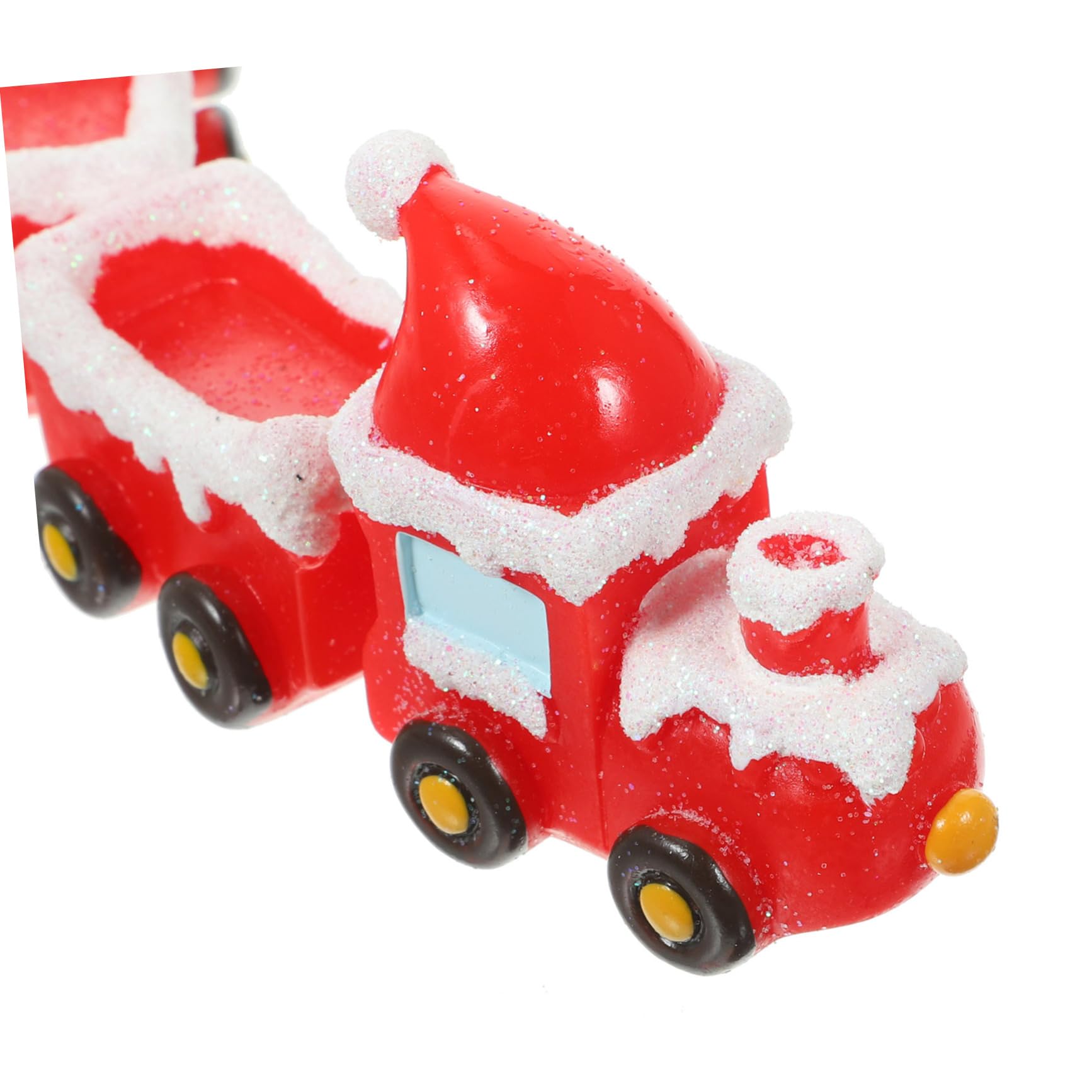 ULTECHNOVO 5 Juegos Adornos De Tren De Navidad Decoración Navideña Decoraciones Navideñas Mini Pueblo Navideño Natividad Decoraciones De Navidad Adornos De Navidad Mini Figura Resina