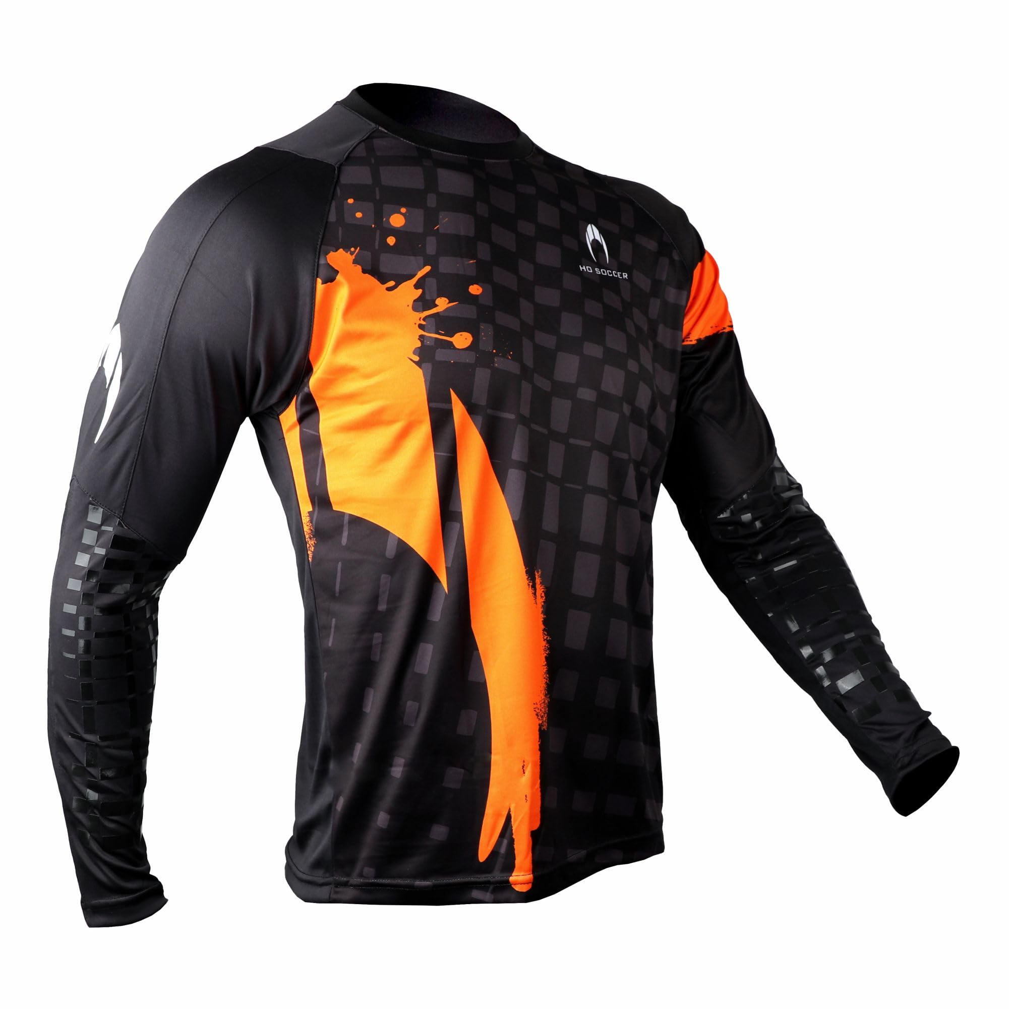 HO Soccer Jersey Adikt Pro Orange Blast - Camiseta de Portero Manga Larga con Acolchado - Facilita el Control del Balón