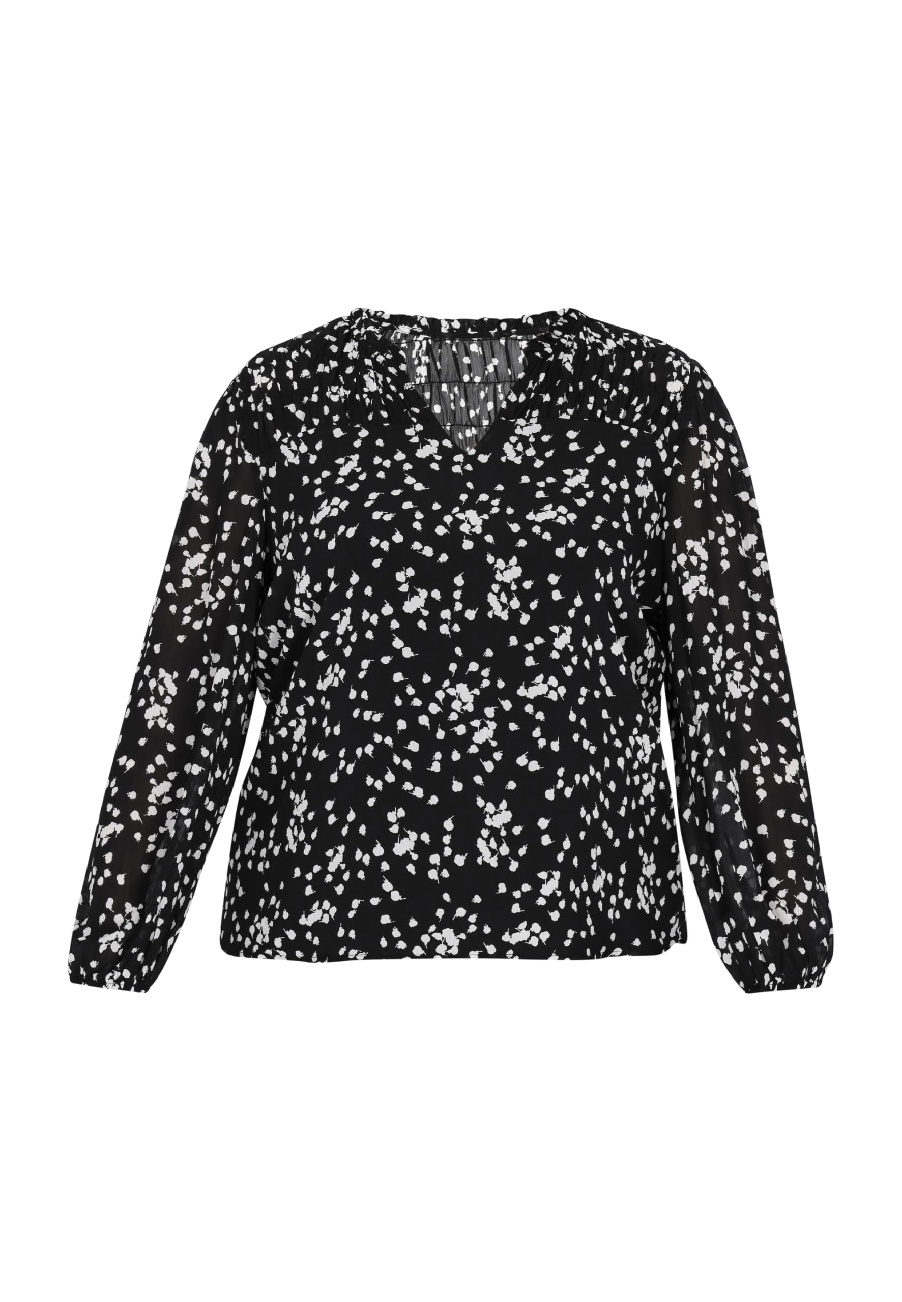 caspio Damska bluzka plus size, czarna