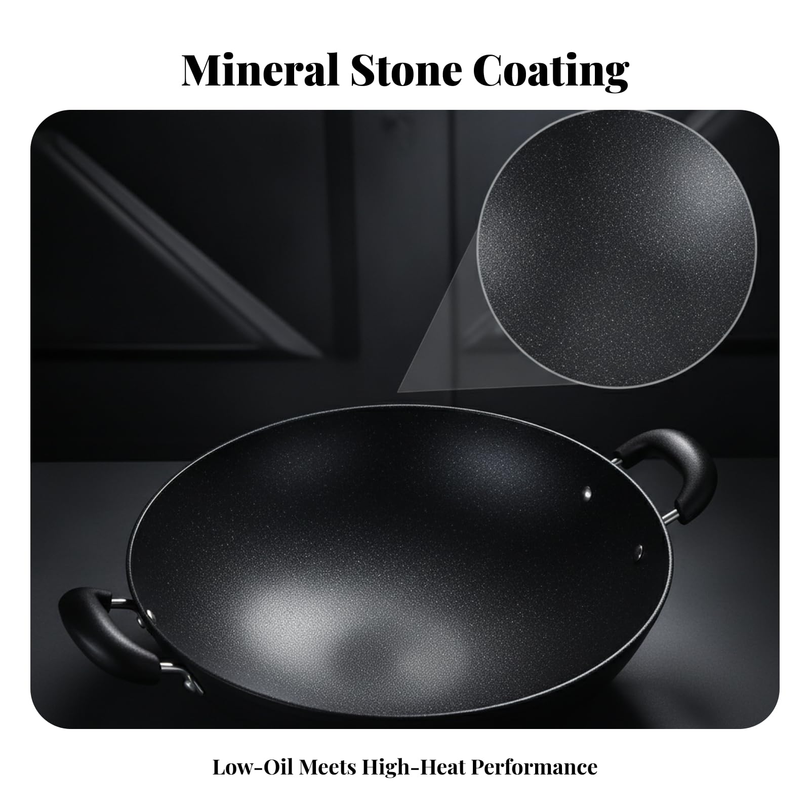 Vielseitig wok, 41CM Stein