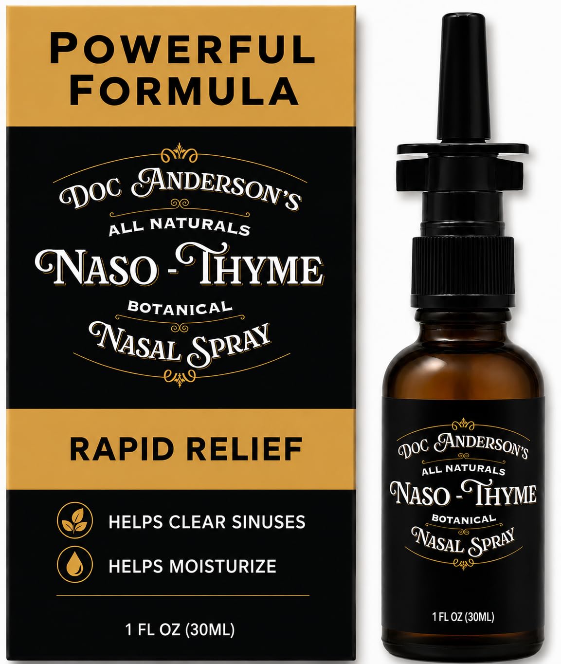 Doc Anderson's All-Natural Nasal Spray Aloe &amp; Thyme Sinus Support 1 Pack