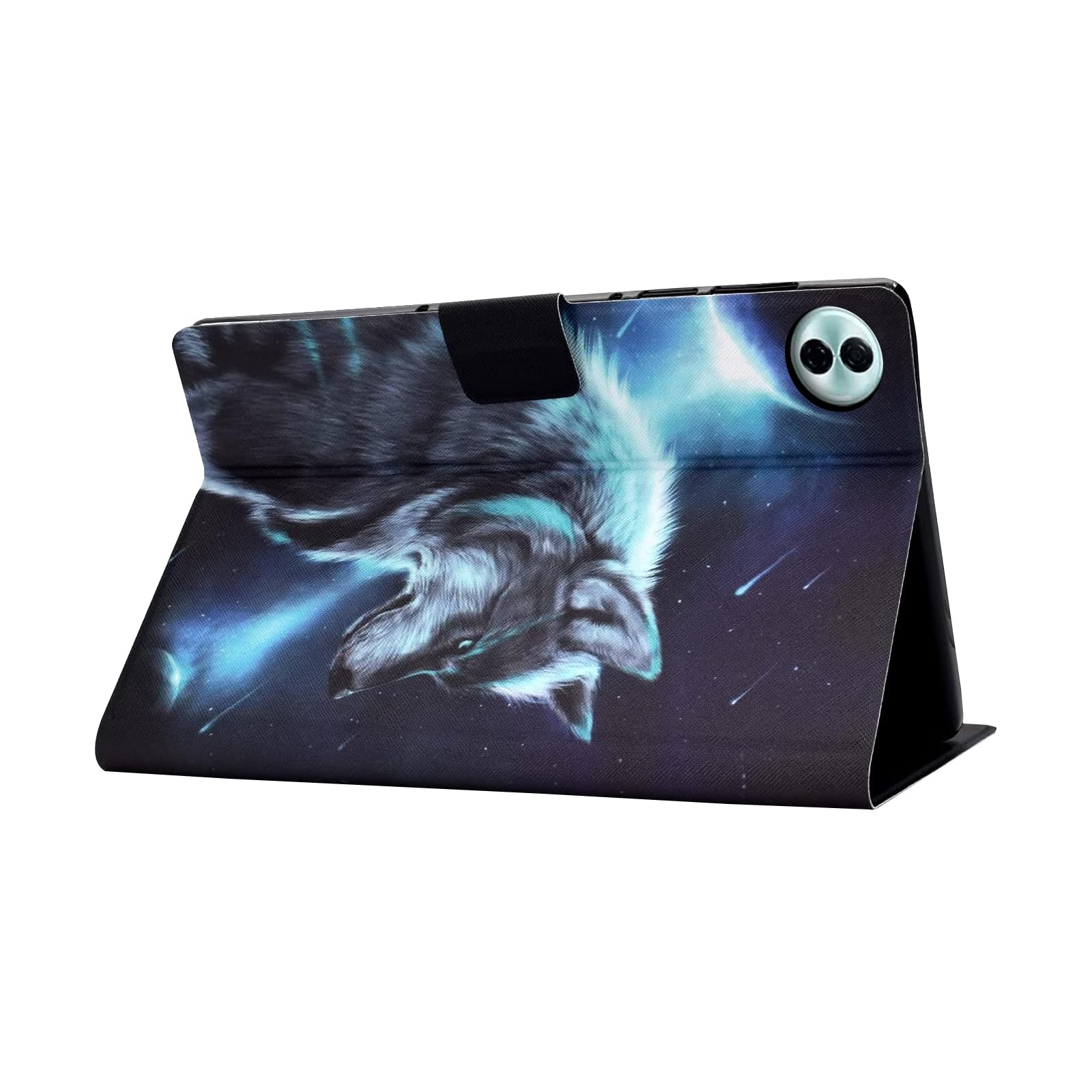 LSPCASA Custodia Per Honor Pad 10(12.1 pollici 2025) PU Leder Tablet Cover Con Supporto Funzione e Slot Folio Pieghevole Custodia Cover per Honor Pad 10-Giraffe colorate