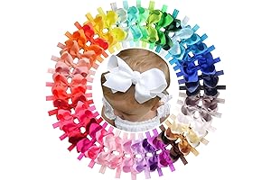 Htevebeaty Hair Band Bow for Girls, Toddler Pack of 40